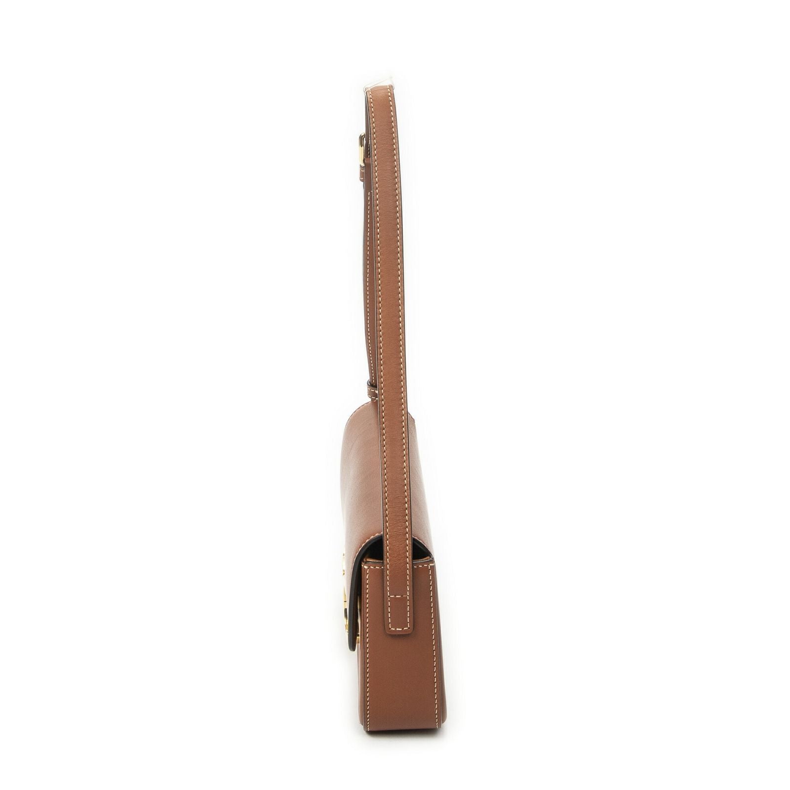 Celine Black Tan Calfskin Leather Messenger Bag — view 3