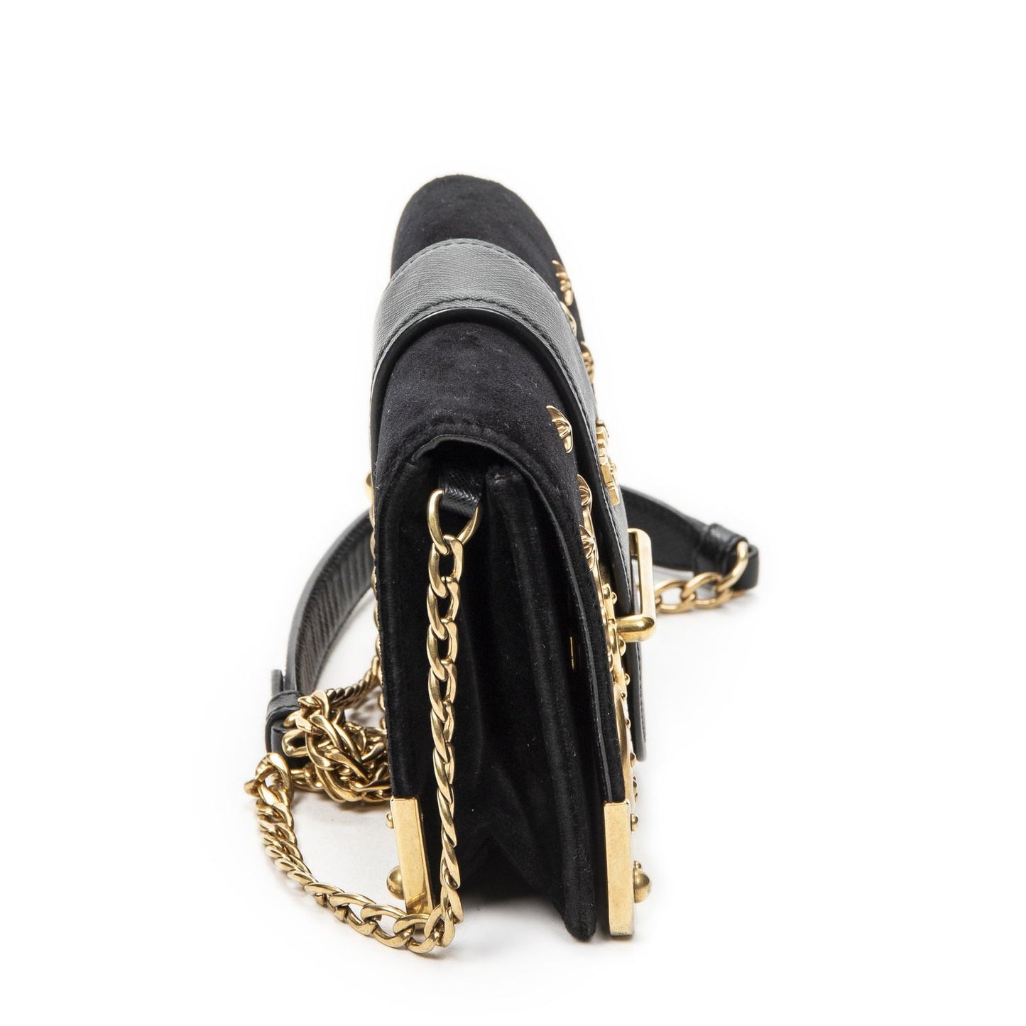 Prada Cahier Astrology Crossbody Black Embellished Canvas — view 4