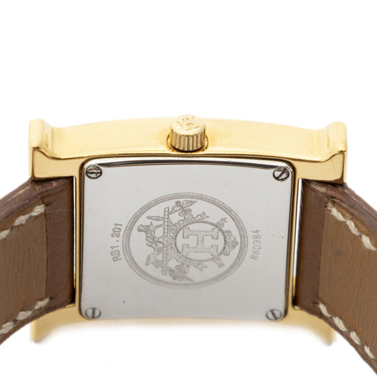 Hermes Heure Watch Brown Courchevelleather — view 5