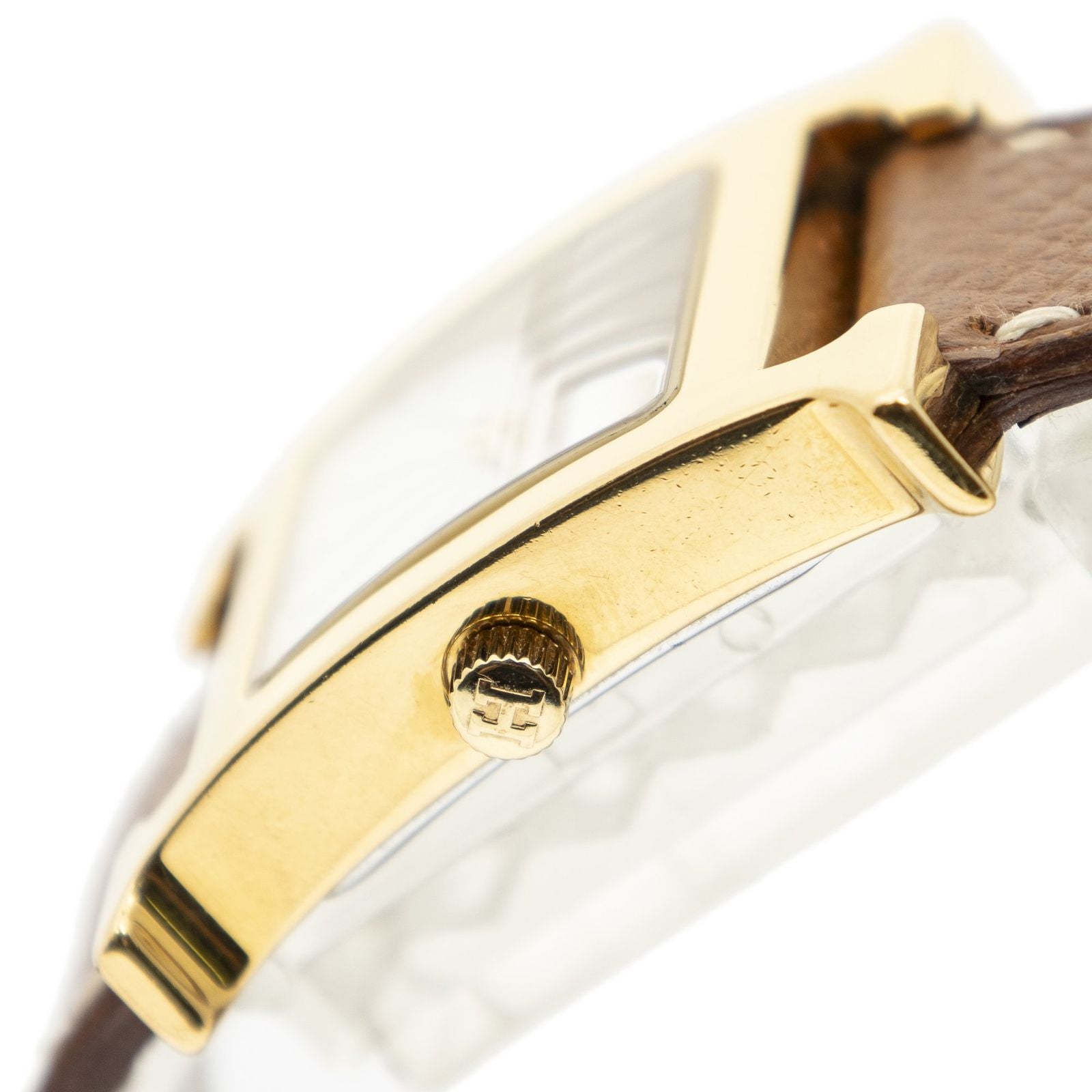 Hermes Heure Watch Brown Courchevelleather — view 3