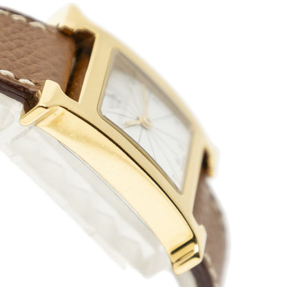 Hermes Heure Watch Brown Courchevelleather — view 4