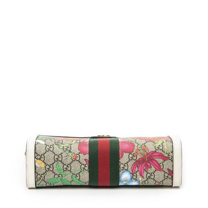Gucci Small GG Ophidia Beige Ivory Floral Print Supreme Canvas Messenger Bag — view 6