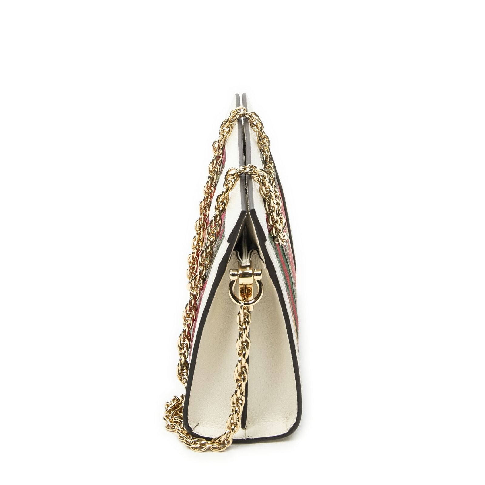 Gucci Small GG Ophidia Beige Ivory Floral Print Supreme Canvas Messenger Bag — view 4