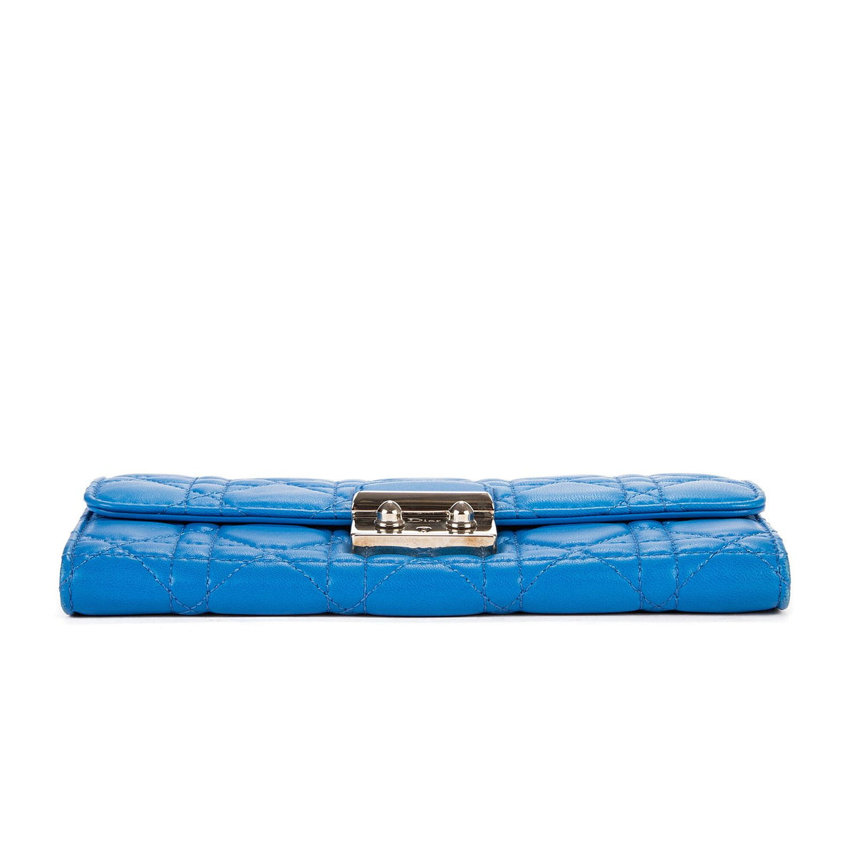 Dior Miss Dior Wallet Blue Cannage Quilt — view 6