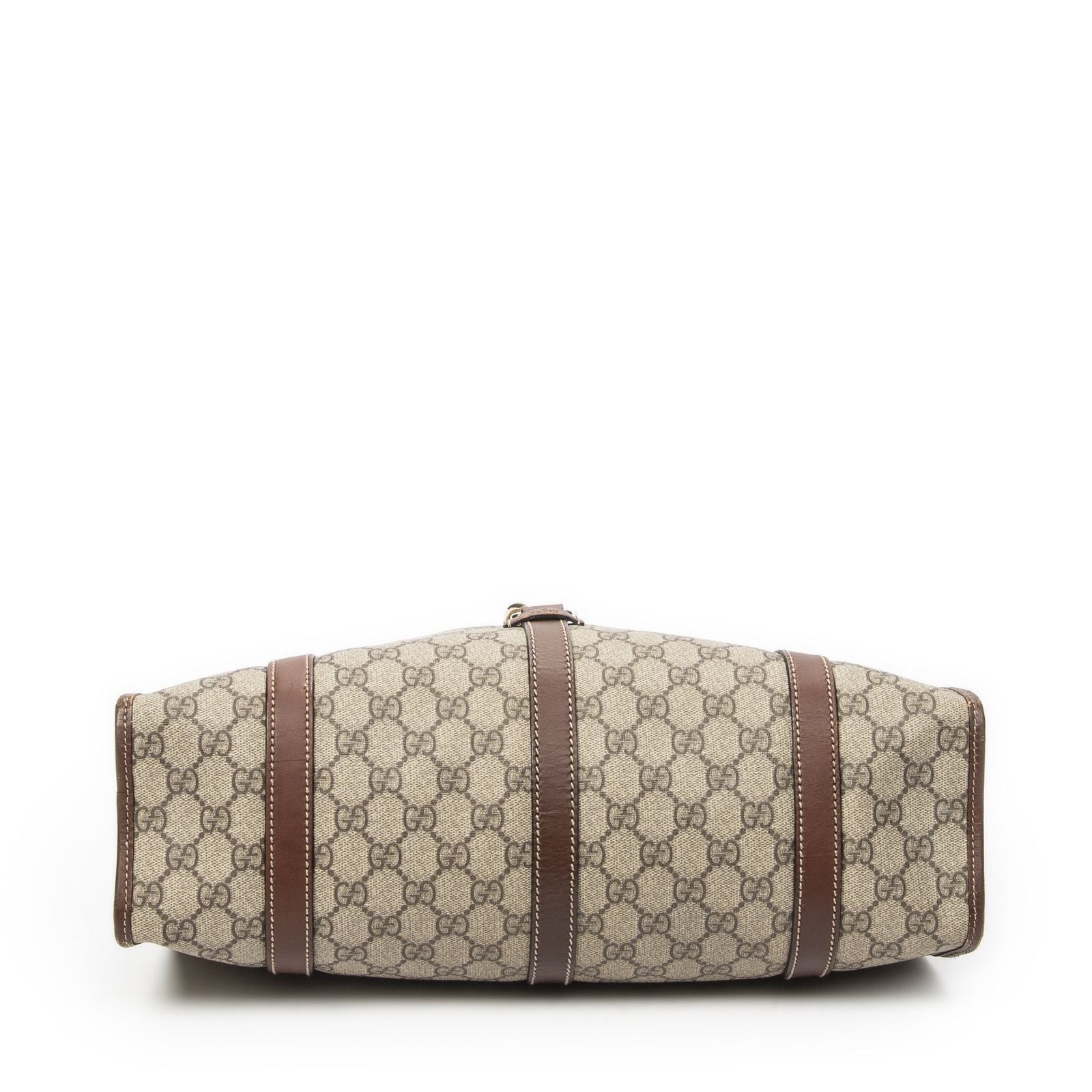 Gucci Large Joy Shoulder Tote Bag Beige Brown Supreme Canvas — view 6