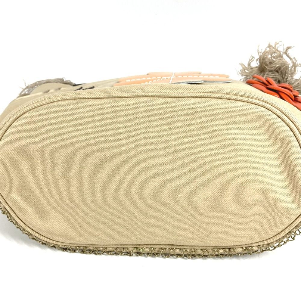 Chanel Handbag CC Logo Jumbo Canvas Beige — view 5