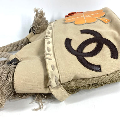 Chanel Handbag CC Logo Jumbo Canvas Beige — view 3