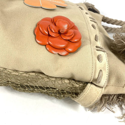 Chanel Handbag CC Logo Jumbo Canvas Beige — view 6