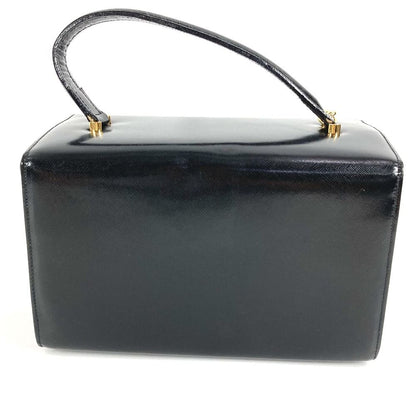Versace Handbag Sunburst Logo Vanity Bag Leather Black — view 2