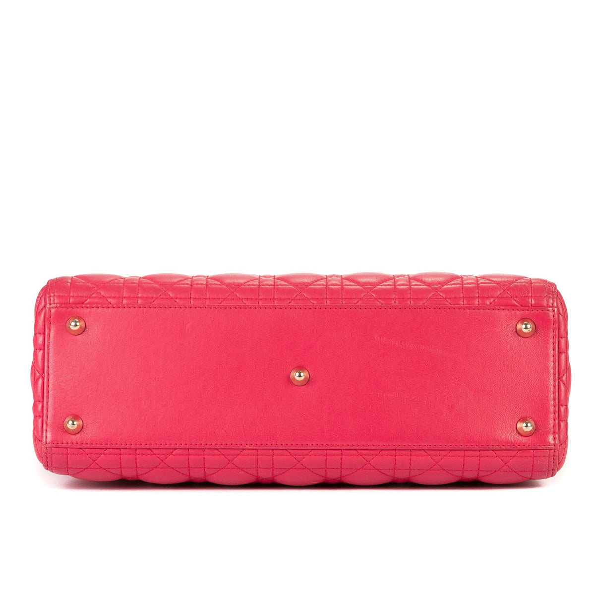 Dior Lady Dior Pink Cannage Leather Handbag — view 6