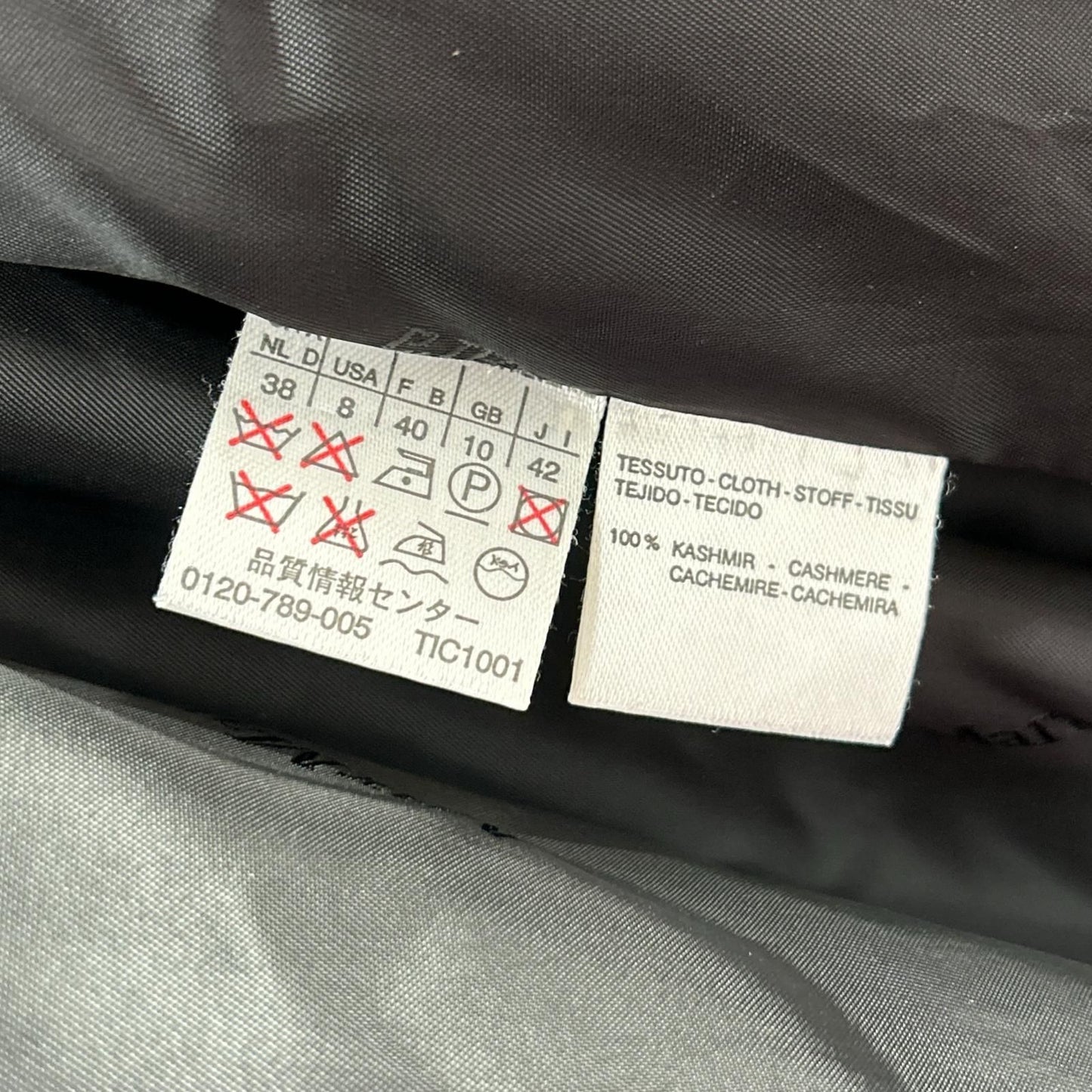 Max Mara Black Cashmere Long Coat 42 — view 5