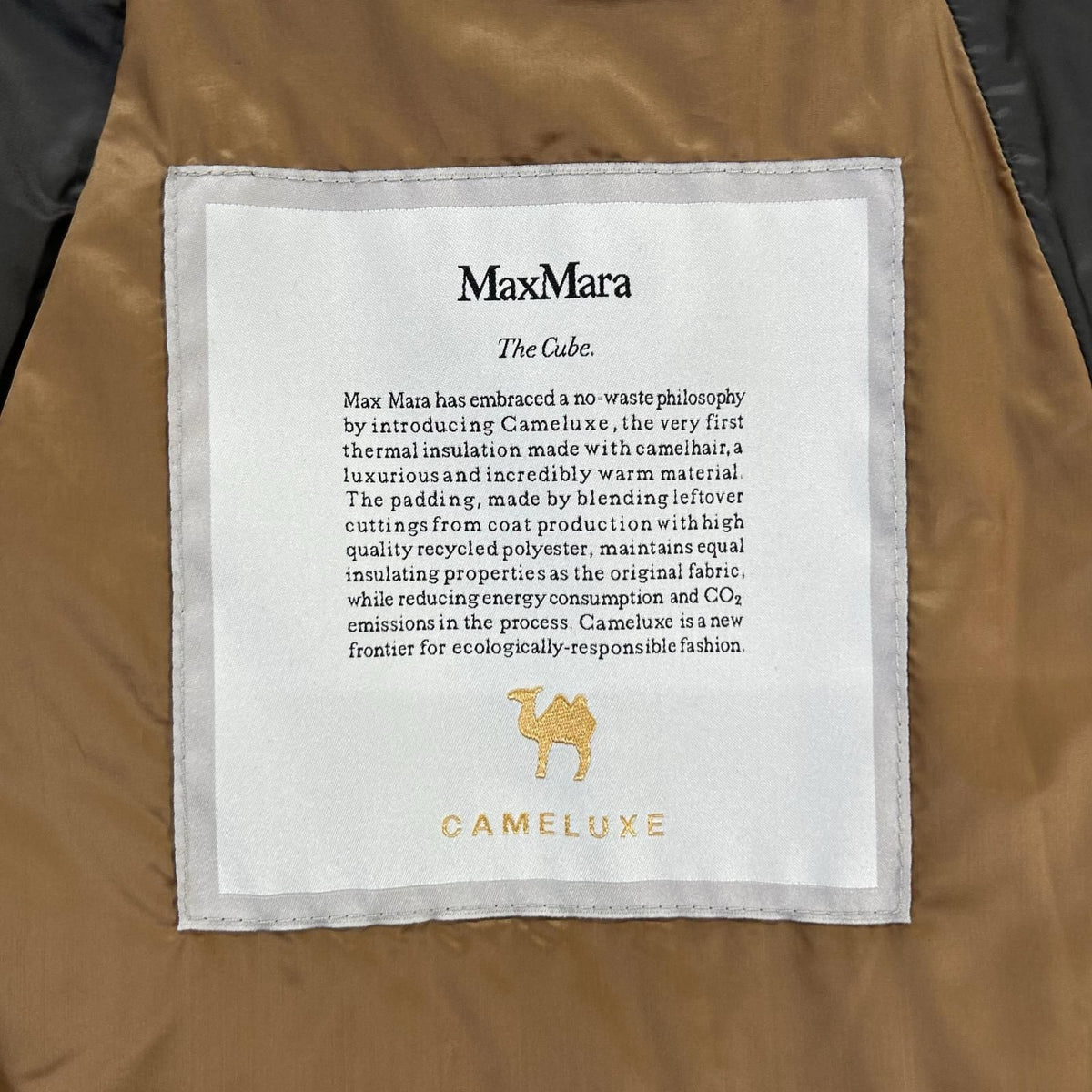 Max Mara Gray the Cube Cameluxe Long Padded Vest 40 — view 4