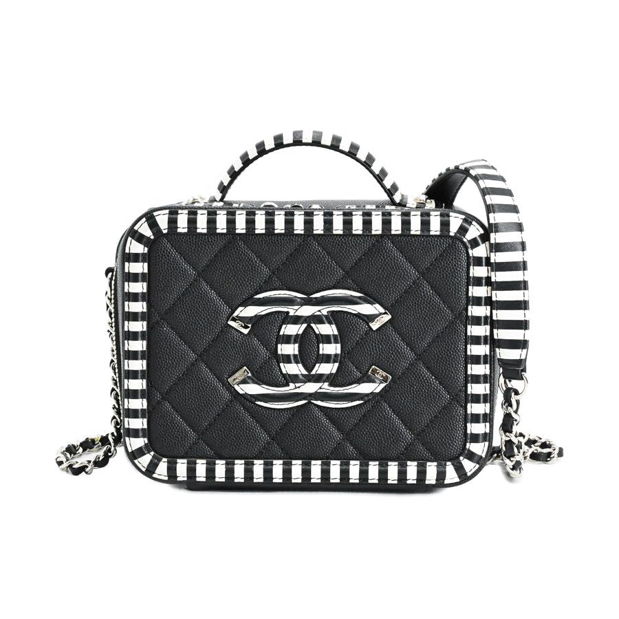 Chanel Handbag CC Filigree Small Vanity Bag