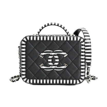 Chanel Handbag CC Filigree Small Vanity Bag