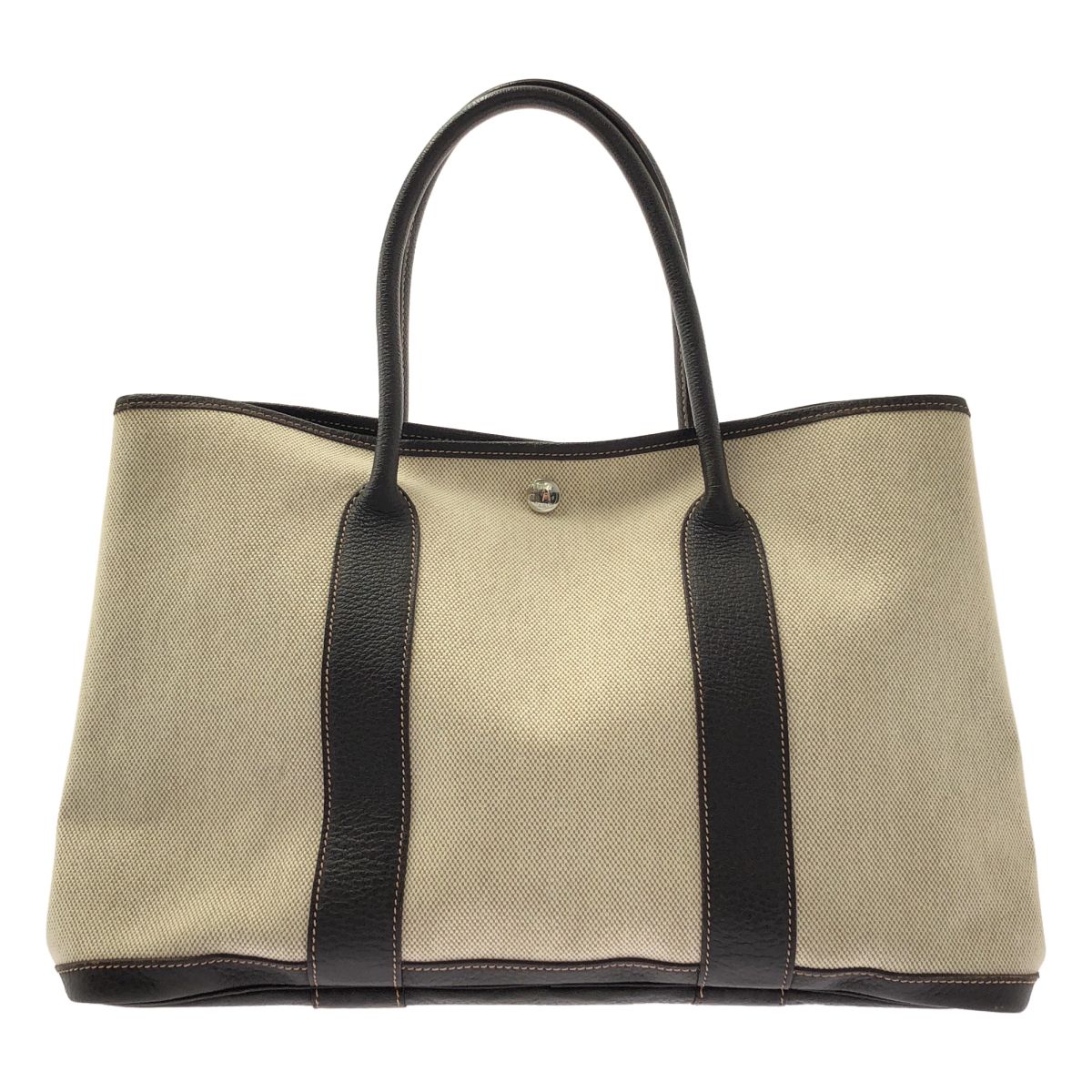 Hermes Garden Party PM Tote Bag Beige Brown — view 2