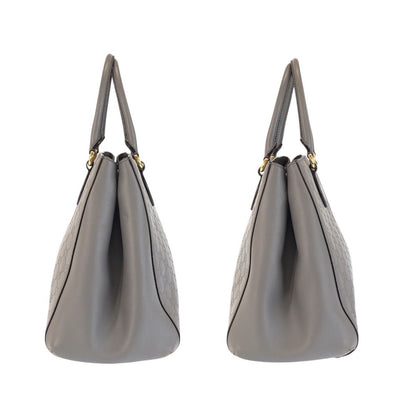 Gucci Guccissima Gray Gold Leather Tote Bag — view 8