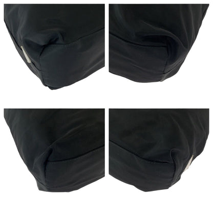 Prada Tessuto Plastic Handle Black Clear Nylon Hobo Shoulder Bag — view 3