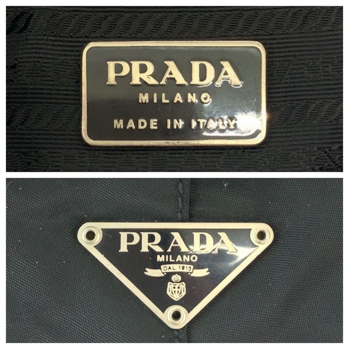 Prada Tessuto Plastic Handle Black Clear Nylon Hobo Shoulder Bag — view 4