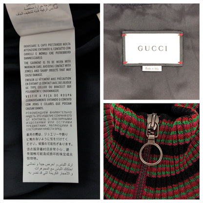Gucci Floral Pattern XS Red Multicolor Wool Rayon Jacket Jamba — view 4