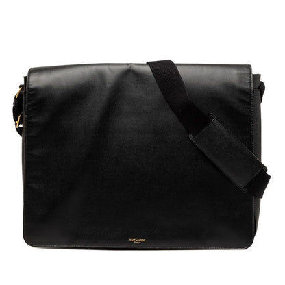 Saint Laurent Shoulder Bag Black Leather