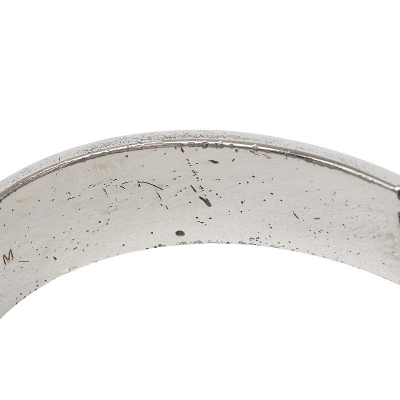 Fendi FF Logo M Silver Metal Bracelet — view 4