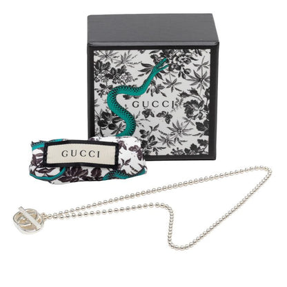Gucci GG Logo Chain Pendant Silver — view 6