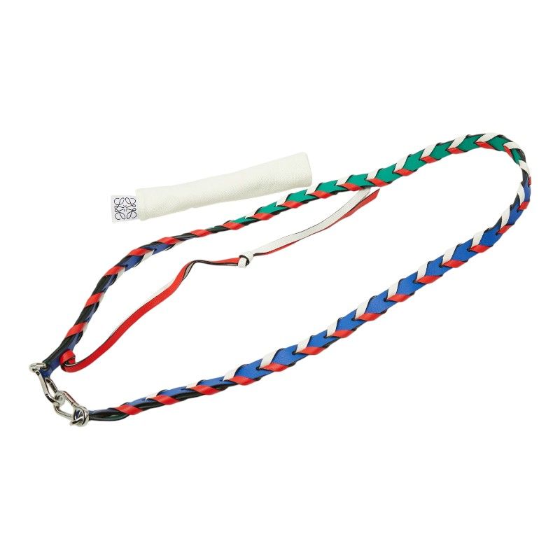 Loewe Sin Braided Shoulder Strap Multicolor Leather — view 7