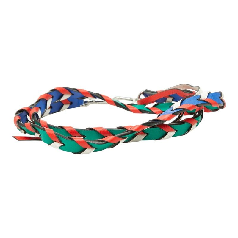 Loewe Sin Braided Shoulder Strap Multicolor Leather — view 3