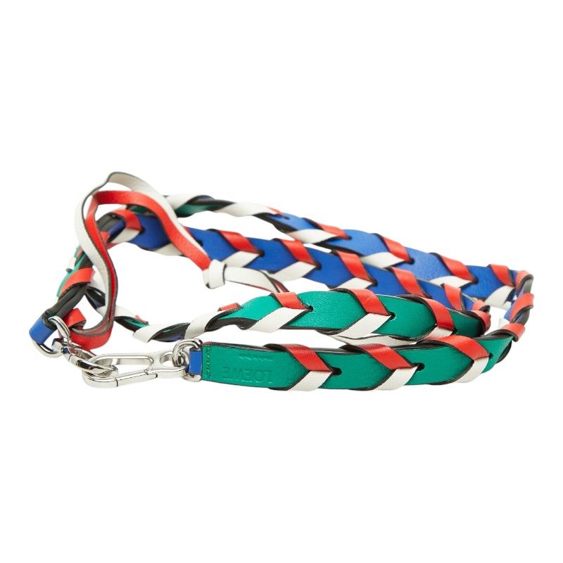 Loewe Sin Braided Shoulder Strap Multicolor Leather — view 2