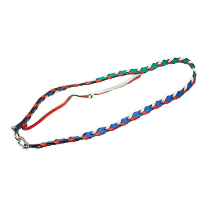 Loewe Sin Braided Shoulder Strap Multicolor Leather — view 4