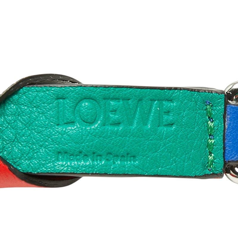 Loewe Sin Braided Shoulder Strap Multicolor Leather — view 6