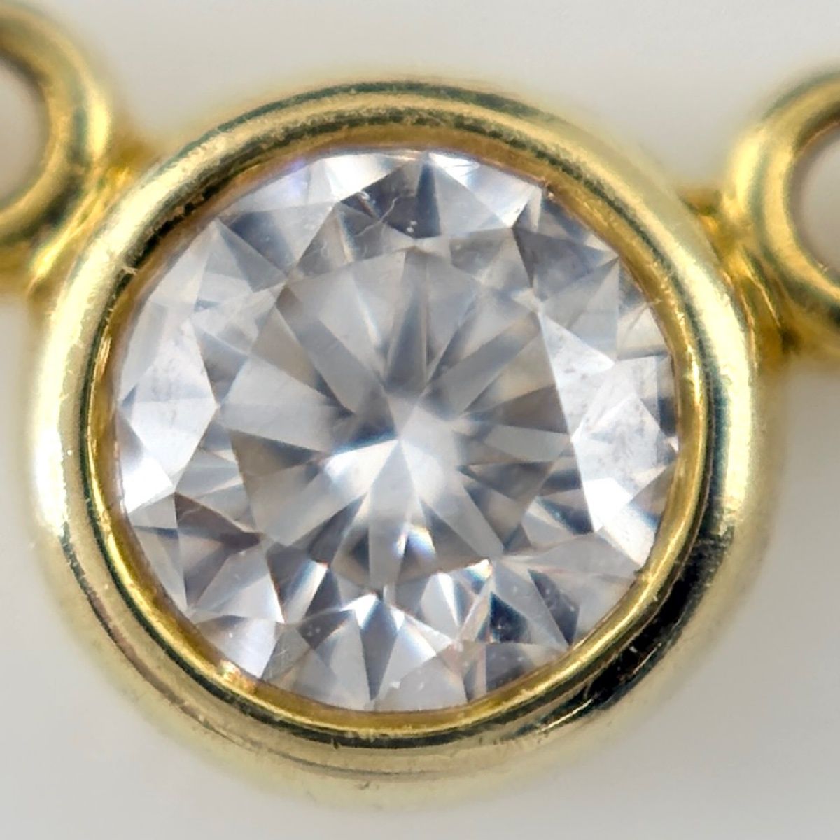 Tiffany & Co By The Yard Necklace Yellow Gold Pendant Diamond Elsa Peretti — view 2