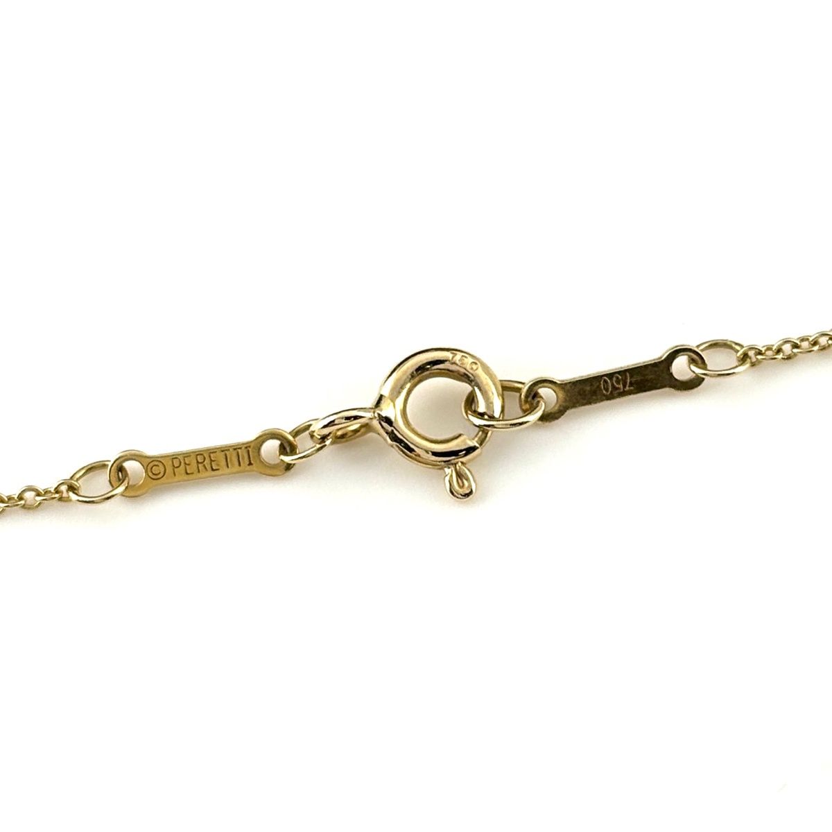 Tiffany & Co By The Yard Necklace Yellow Gold Pendant Diamond Elsa Peretti — view 5