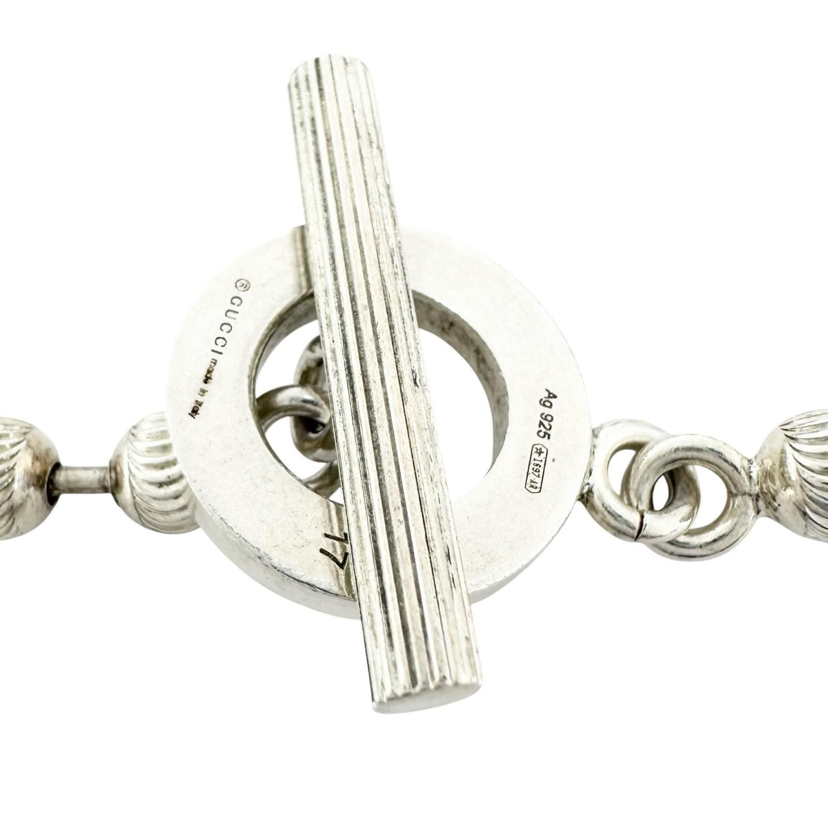 Gucci Ball Chain Silver Bracelet — view 5
