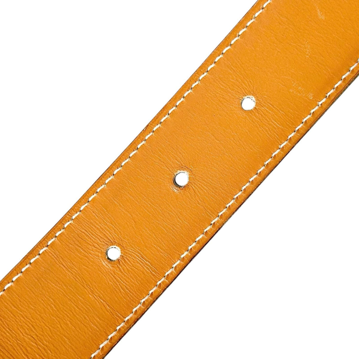 Hermes Evelyne Leather Brown White Belt Silver — view 8