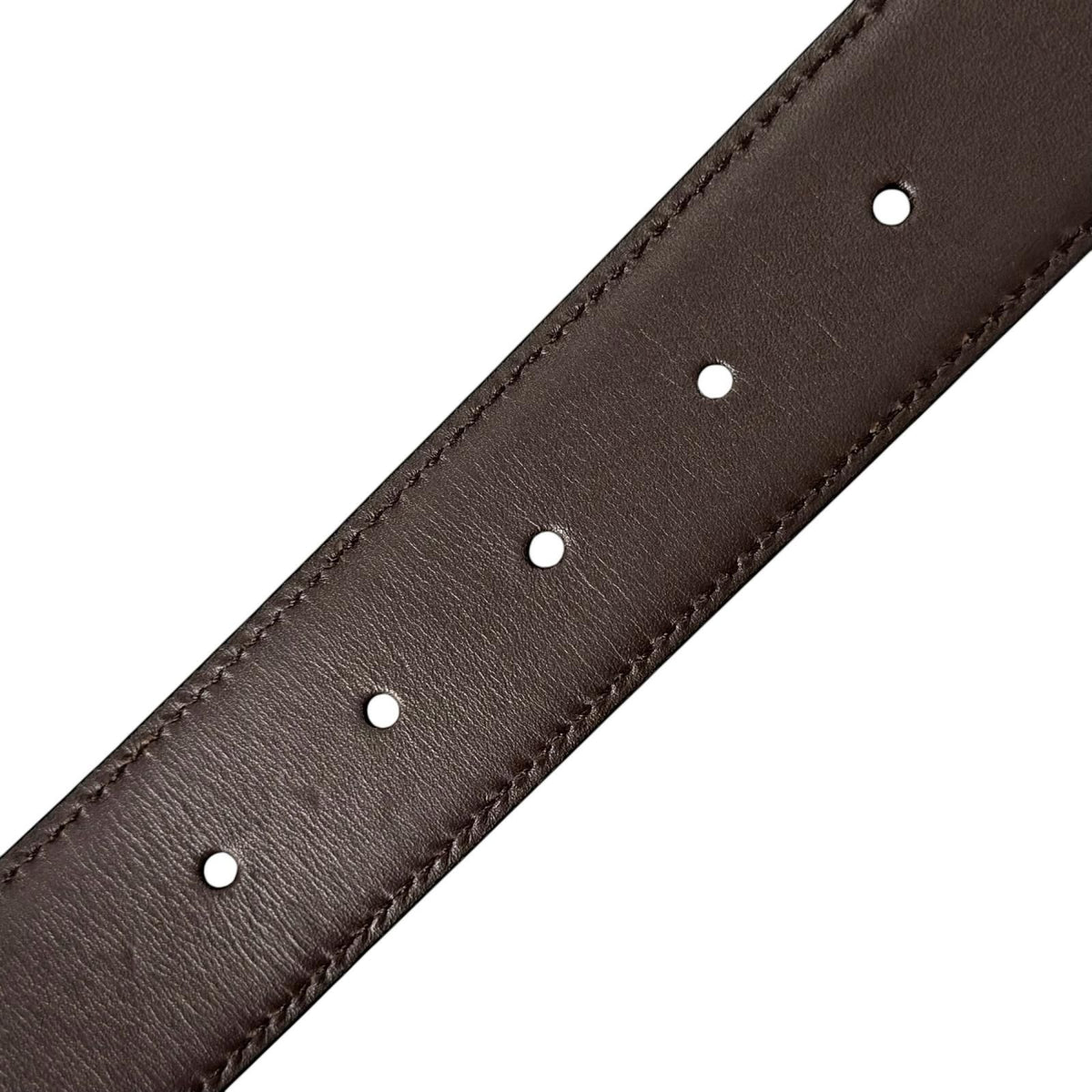Gucci Square Leather Brown Black Belt Silver — view 8