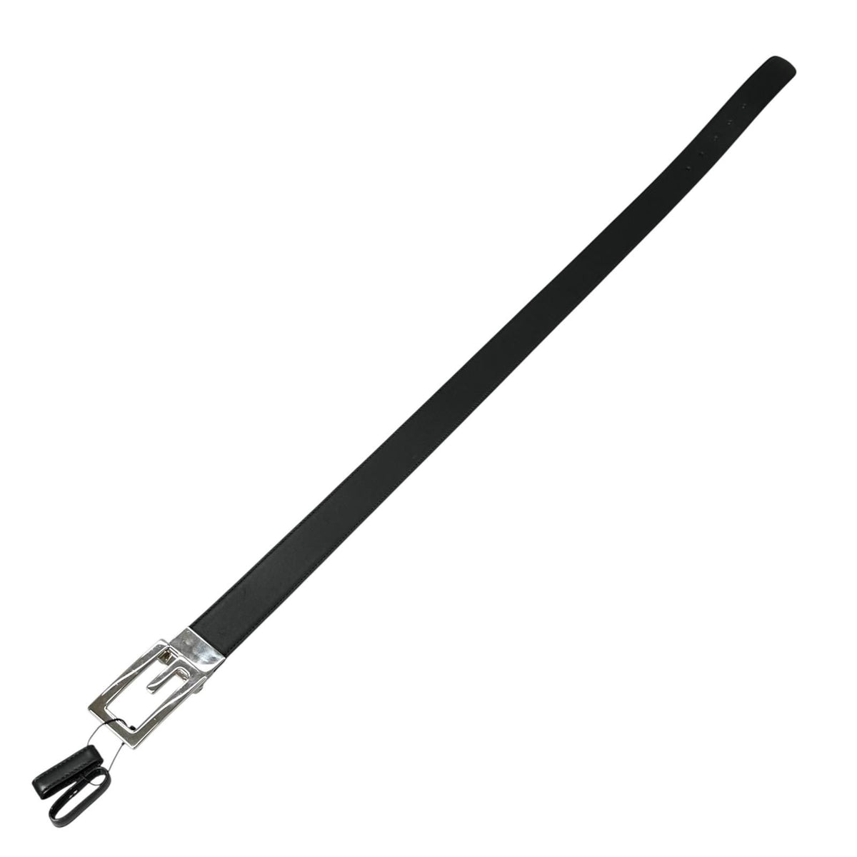 Gucci Square Leather Brown Black Belt Silver — view 4