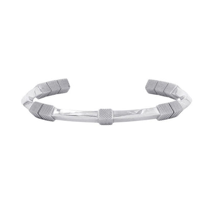 Bottega Veneta Bracelet Calfskin Bangle Silver