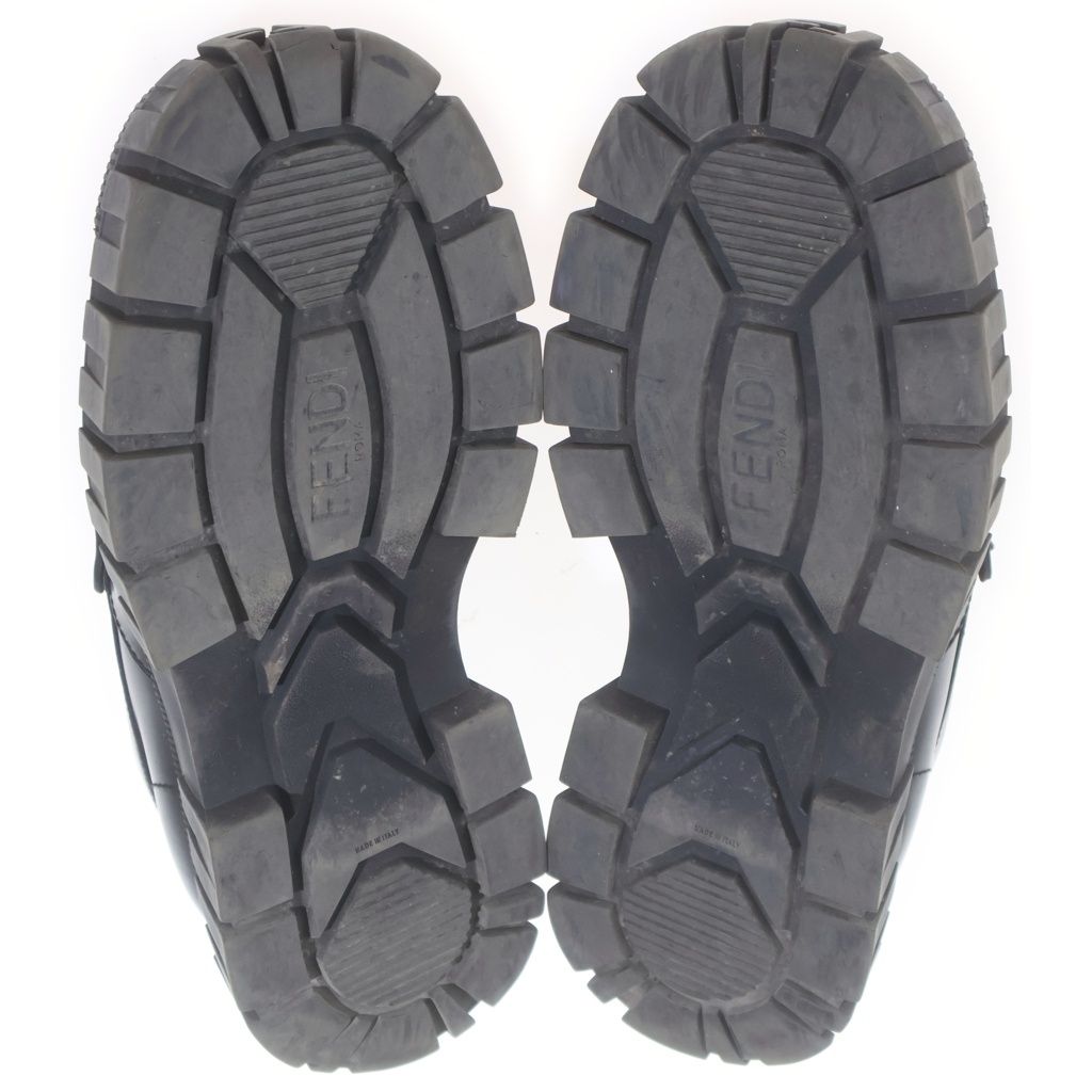 Fendi Zucca Pattern Loafers Black — view 5