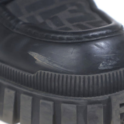 Fendi Zucca Pattern Loafers Black — view 6