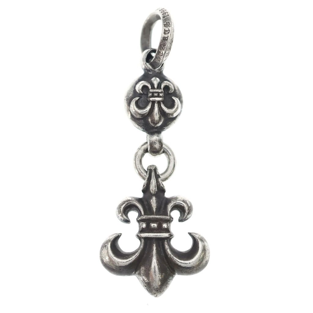 Chrome Hearts BS Fleur 1 Ball BS Flare Charm Pendant Silver