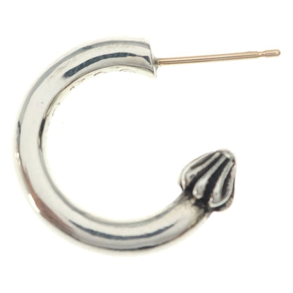 Chrome Hearts Hoop Plain Earrings Silver — view 3