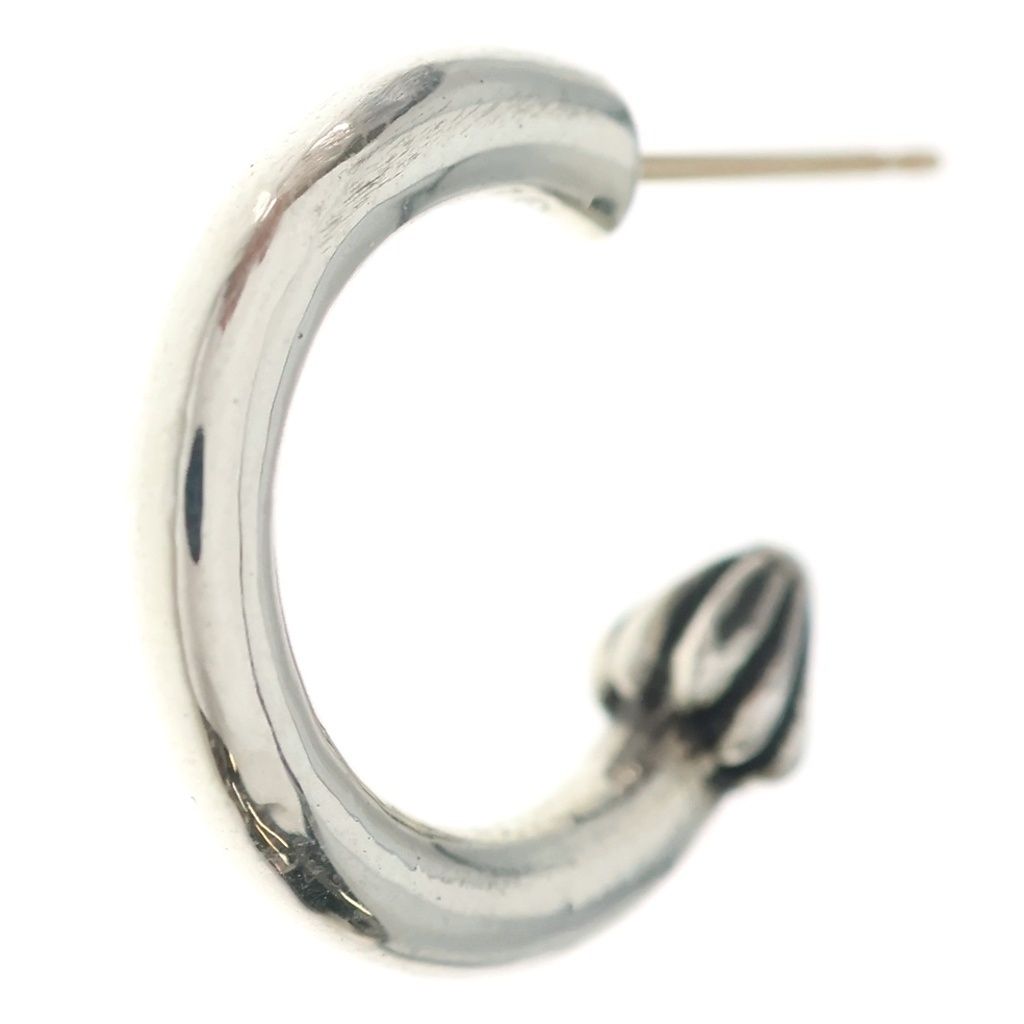 Chrome Hearts Hoop Plain Earrings Silver