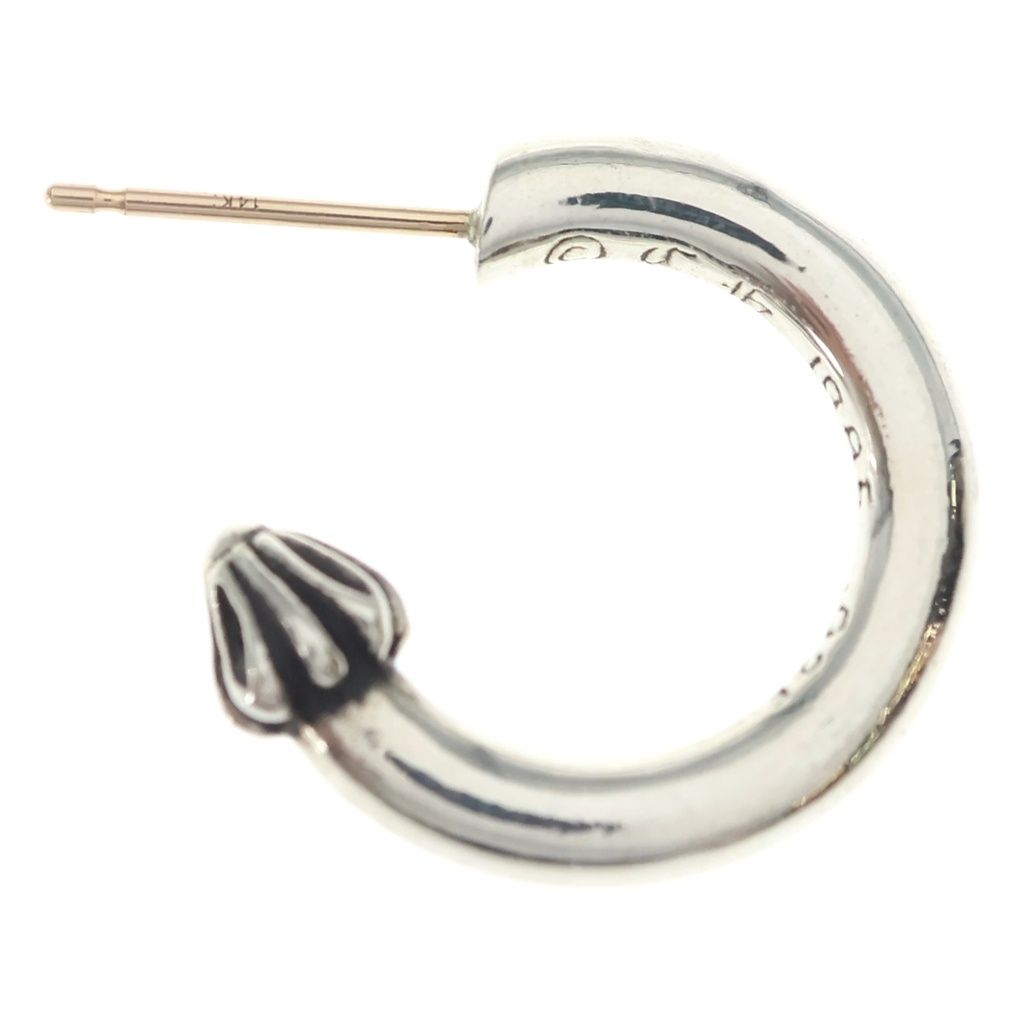 Chrome Hearts Hoop Plain Earrings Silver — view 4