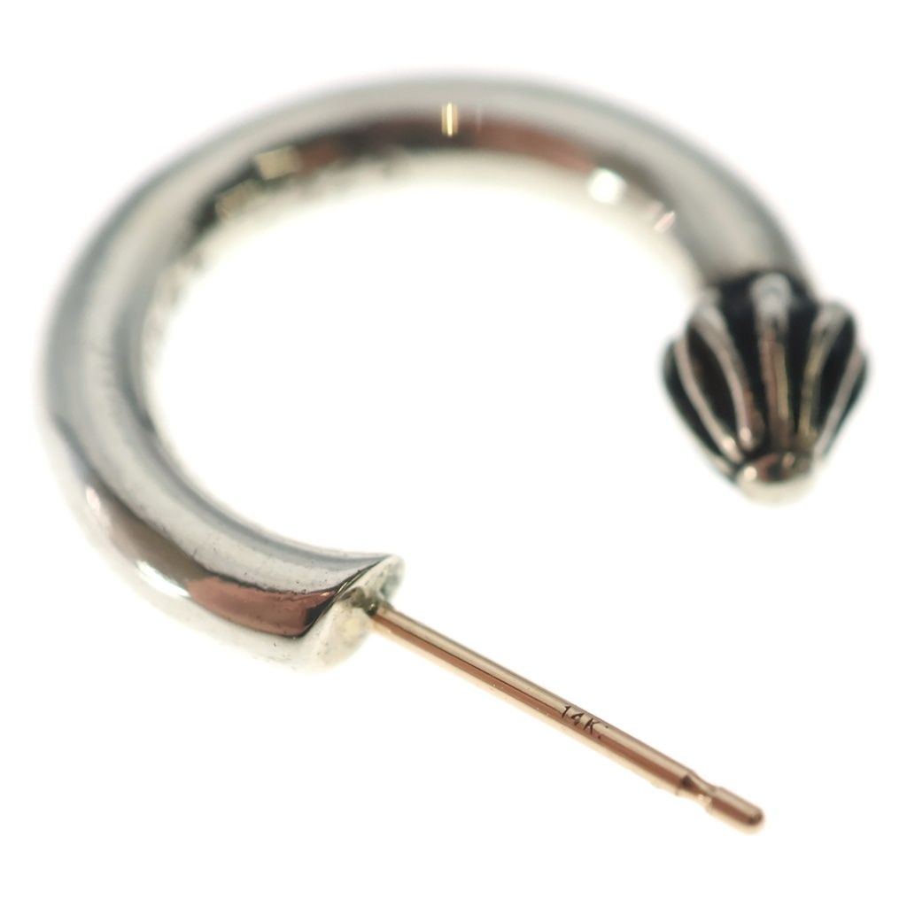 Chrome Hearts Hoop Plain Earrings Silver — view 6