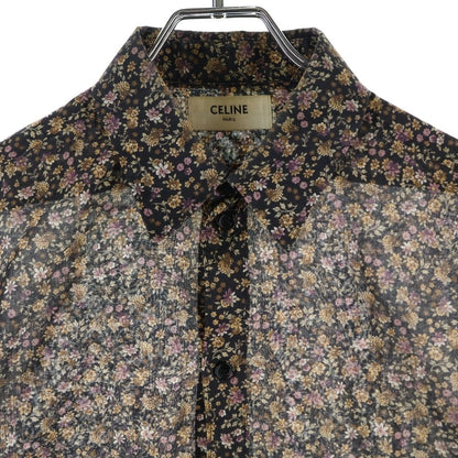 Celine Color Flower Print Shirt Black — view 3