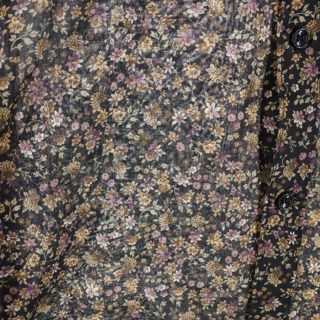 Celine Color Flower Print Shirt Black — view 6