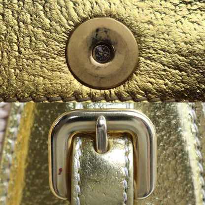 Prada Sutro Bag Handbag Beige Gold Second — view 7