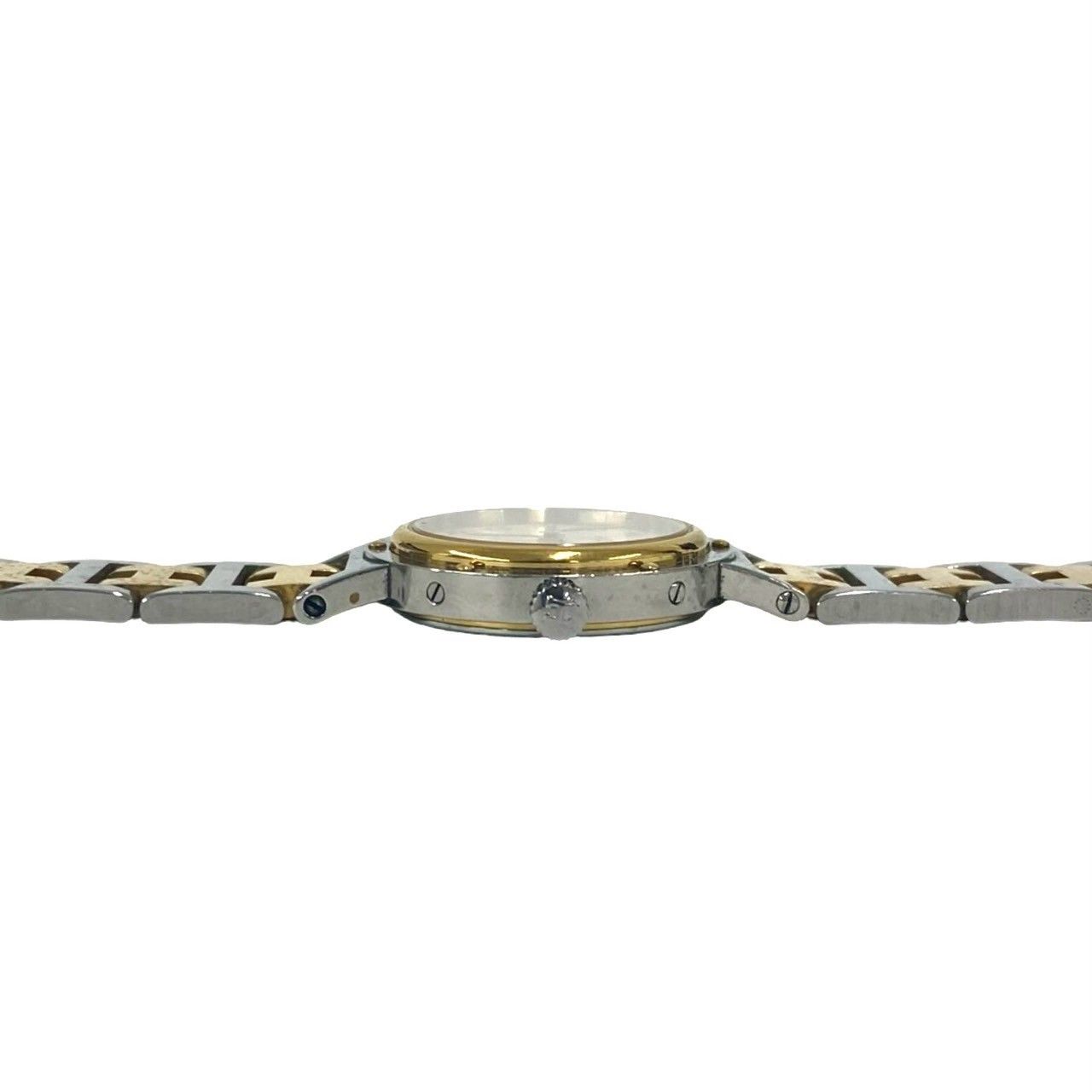 Hermes Clipper Stainless Kuo Watch Gold Silver — view 6
