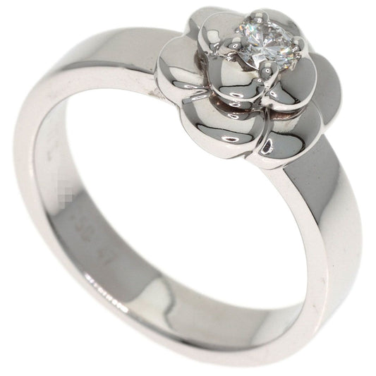 Chanel Camellia Diamond 47 Ring 18K White Gold